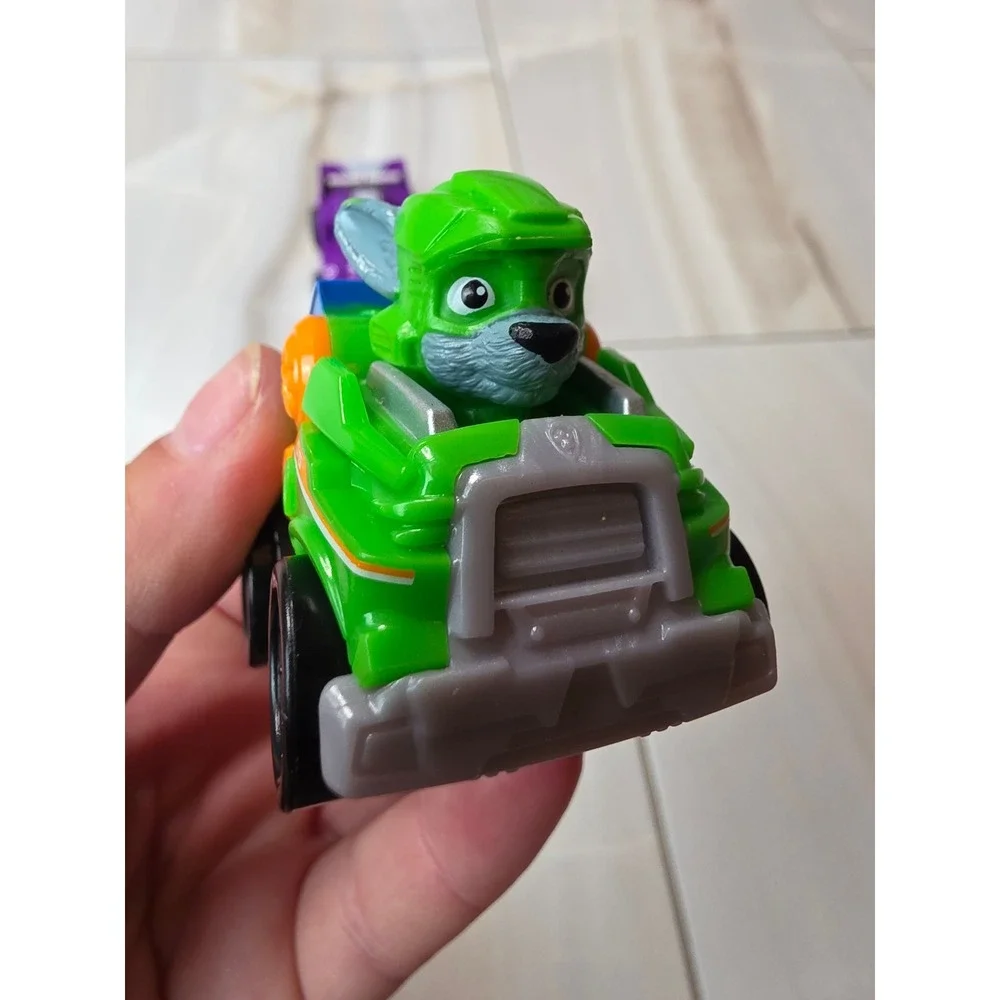 Paw Patrol Toy Vehicle Lot Chase Rocky Skye Rubble‎ Racing Car 6 Piece Set G1